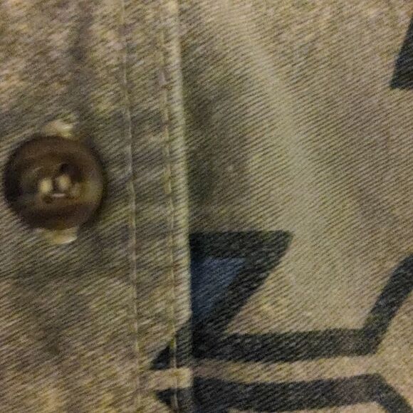 Express‎ Rider tan vintage Aztec print shirt size  XL - Picture 5 of 5